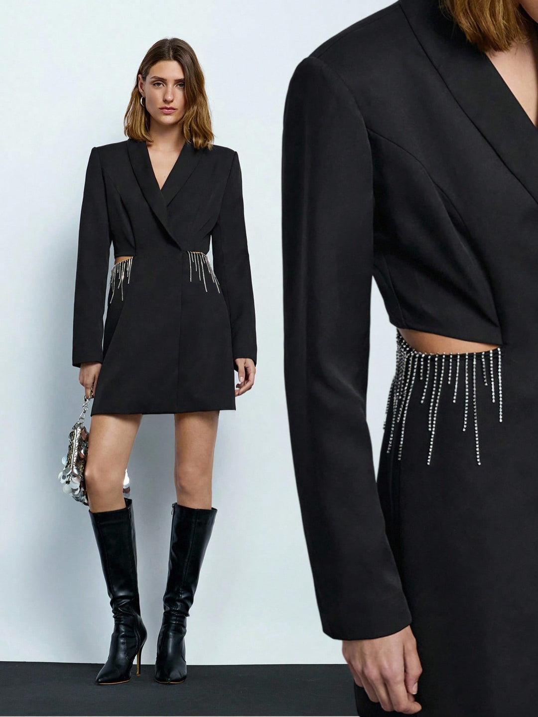 Sacou SHEIN, negru