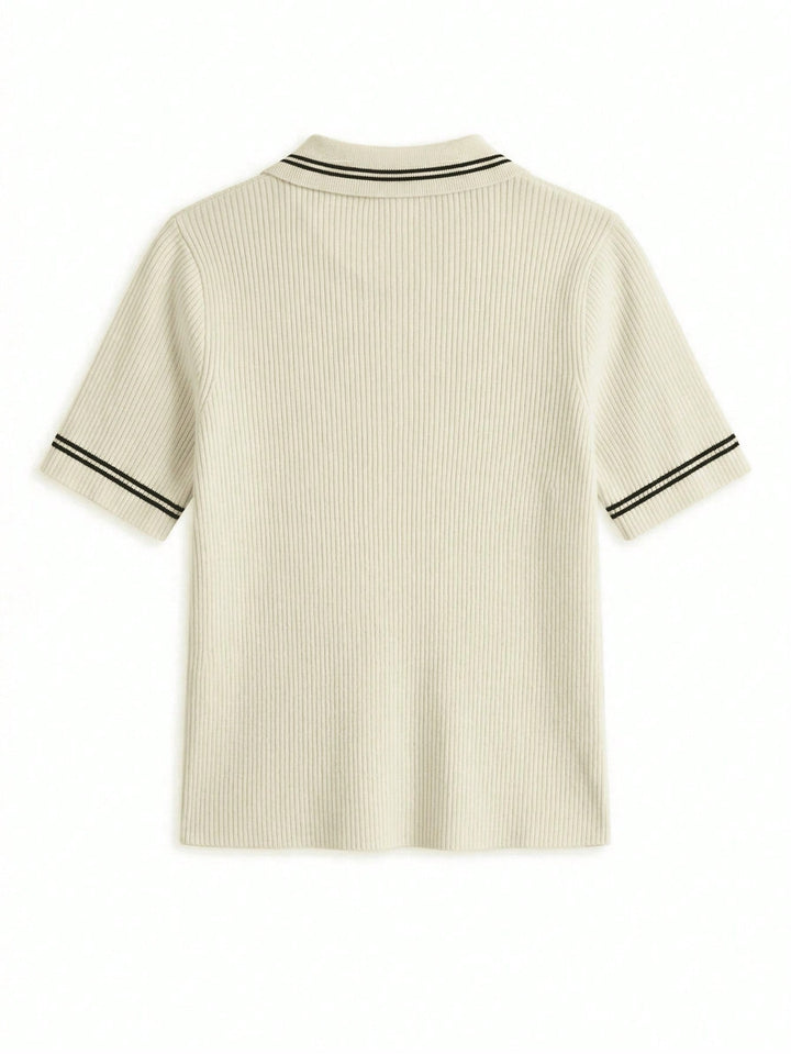 Tricou polo SHEIN, bej