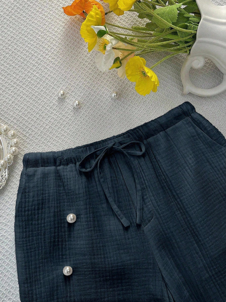 Pantaloni SHEIN, albastru