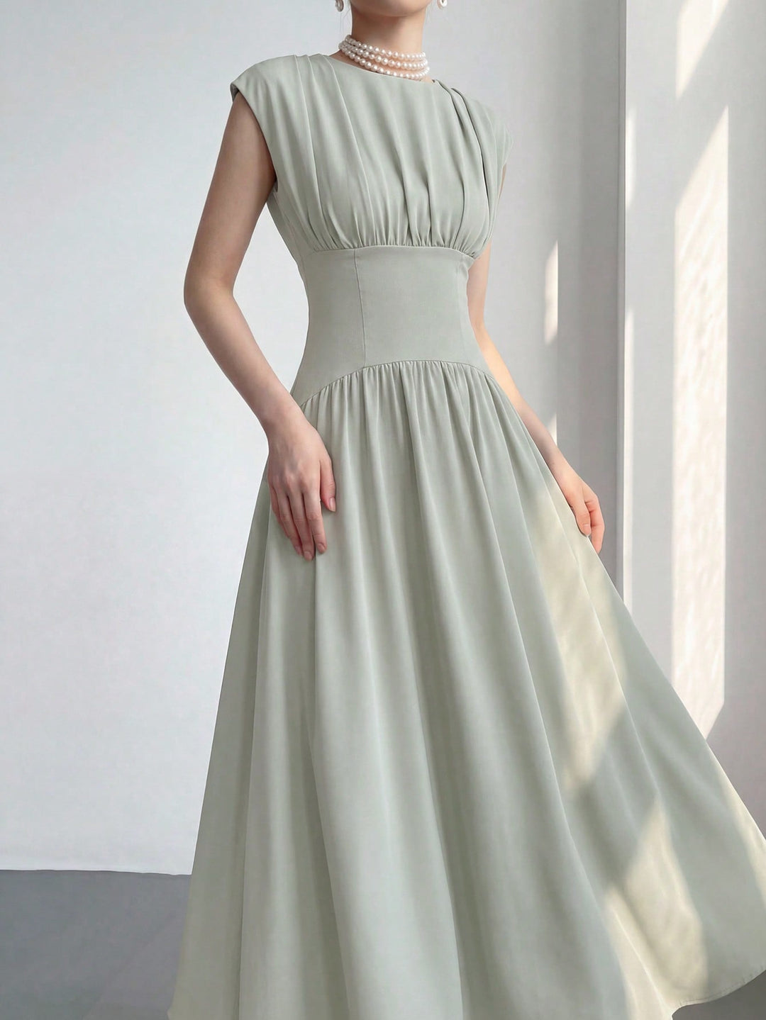 Rochie maxi SHEIN, verde