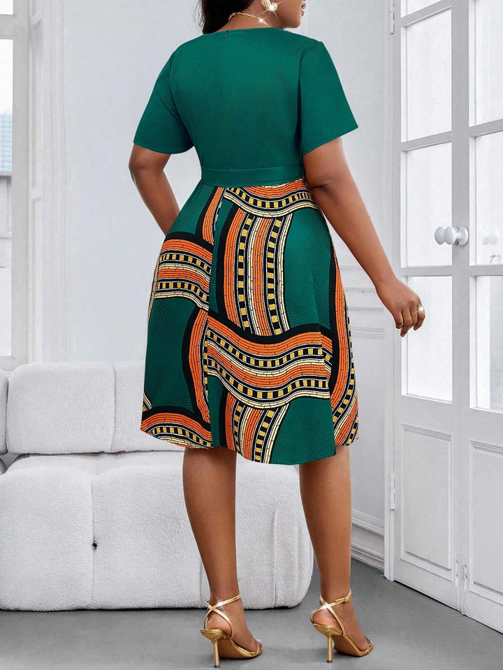 Rochie midi SHEIN, verde