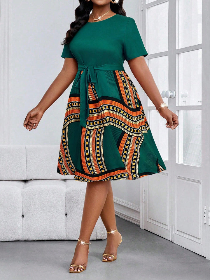 Rochie midi SHEIN, verde