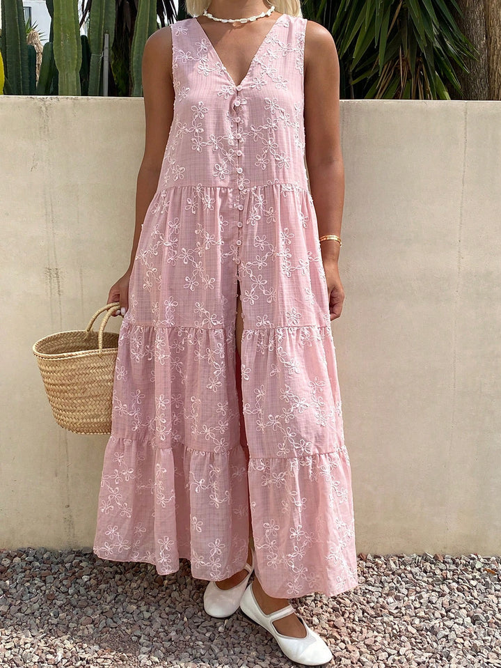 Rochie maxi SHEIN, roz