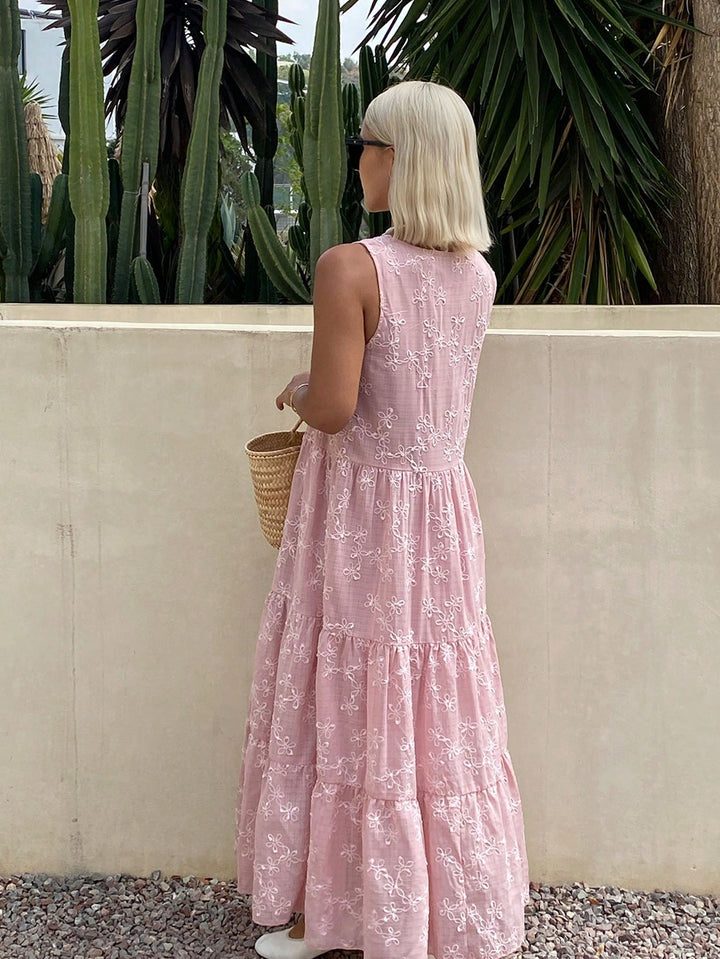 Rochie maxi SHEIN, roz