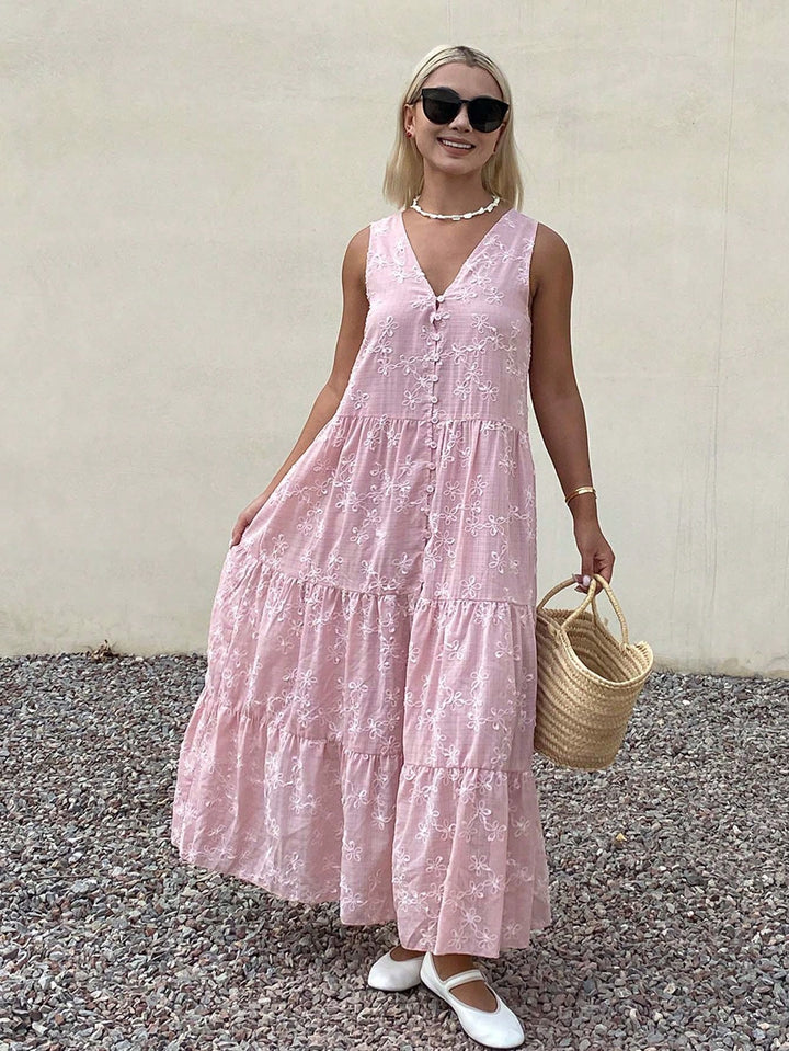 Rochie maxi SHEIN, roz