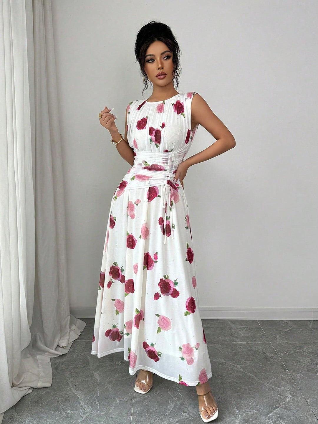 Rochie maxi SHEIN, mix culori