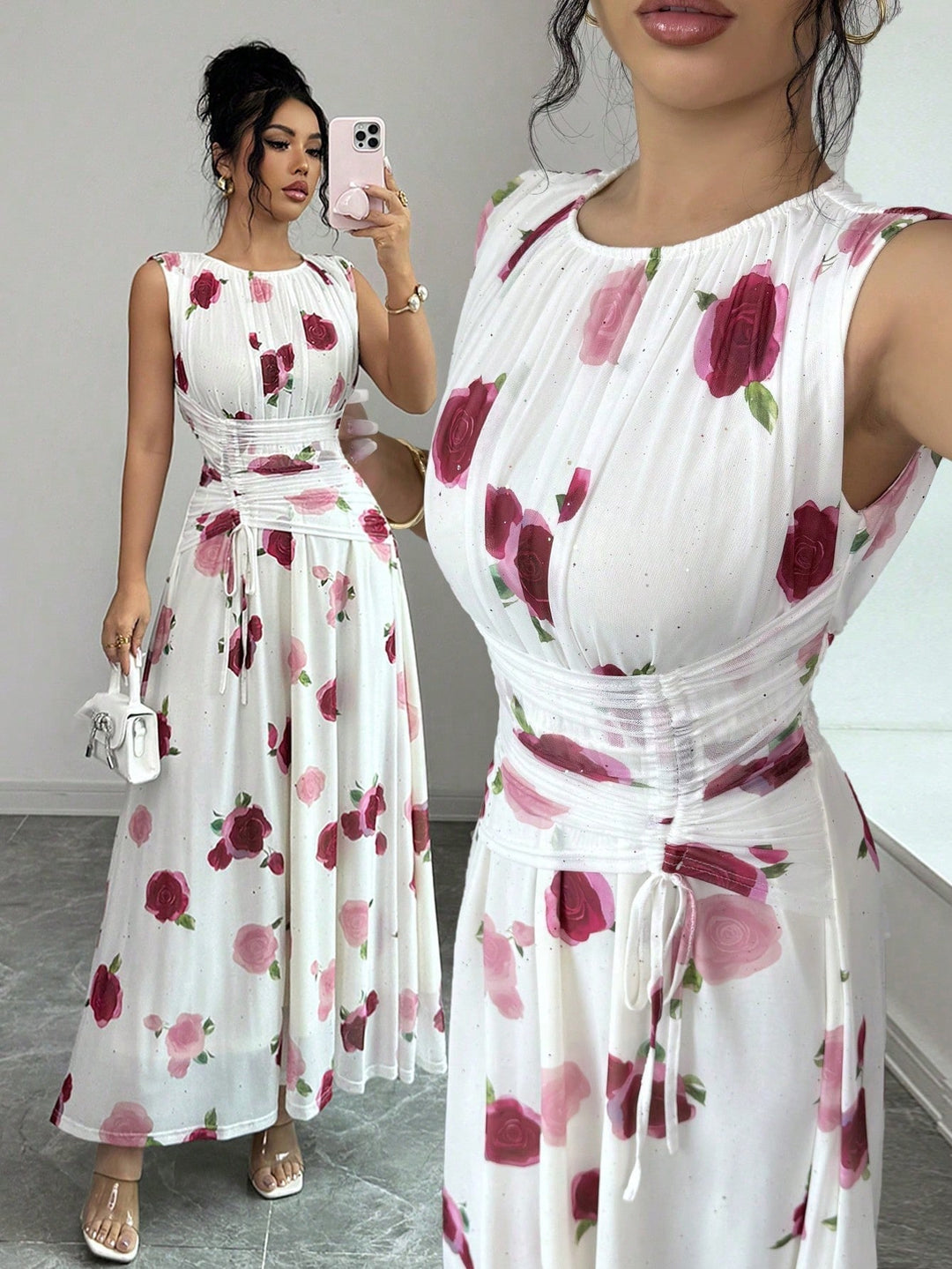 Rochie maxi SHEIN, mix culori