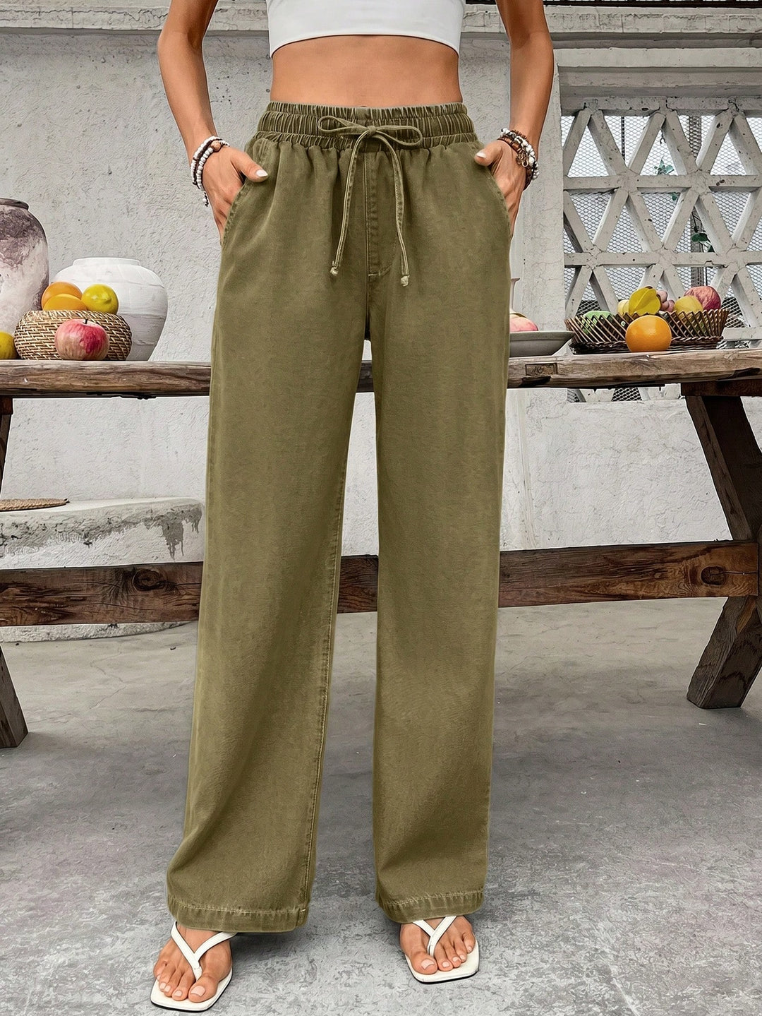 Jeans SHEIN, kaki