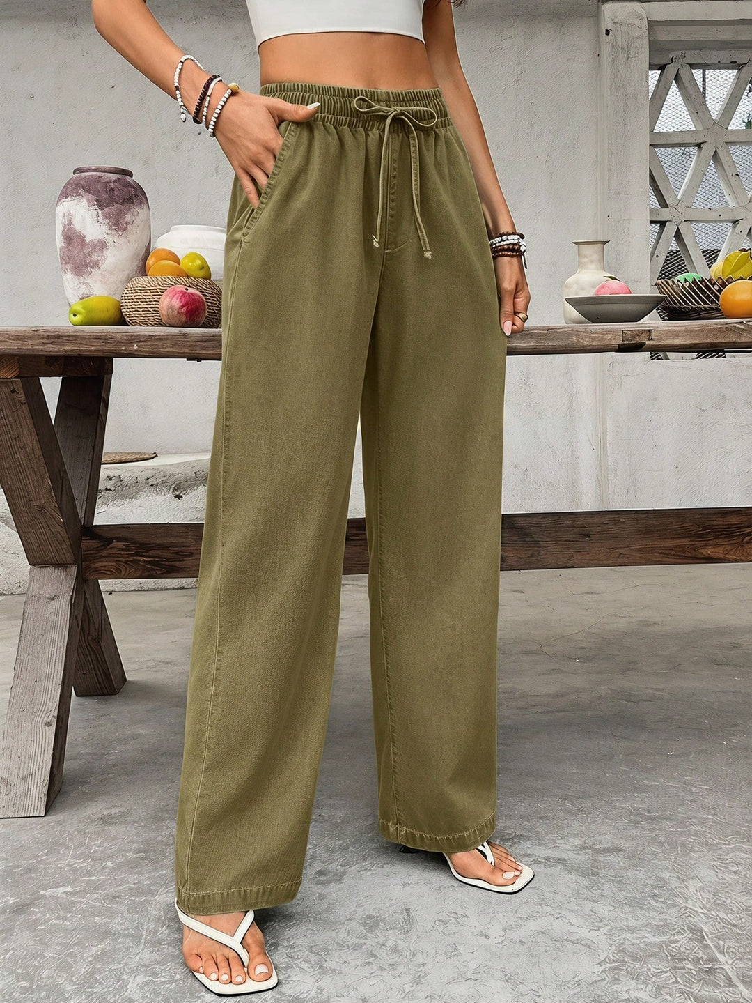 Jeans SHEIN, kaki