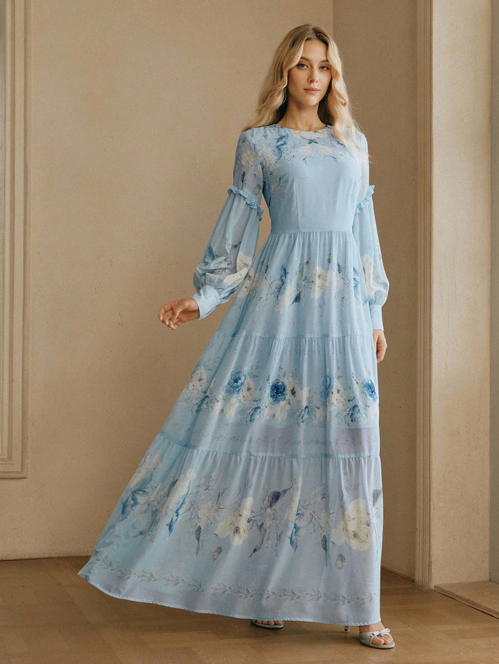 Rochie maxi SHEIN, albastru