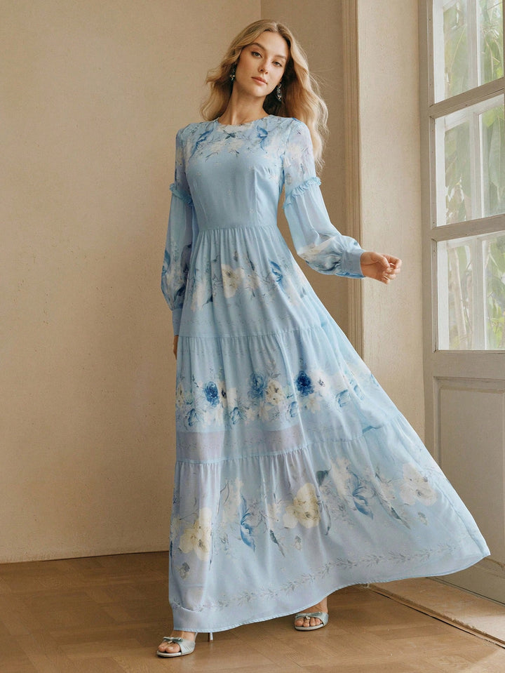 Rochie maxi SHEIN, albastru