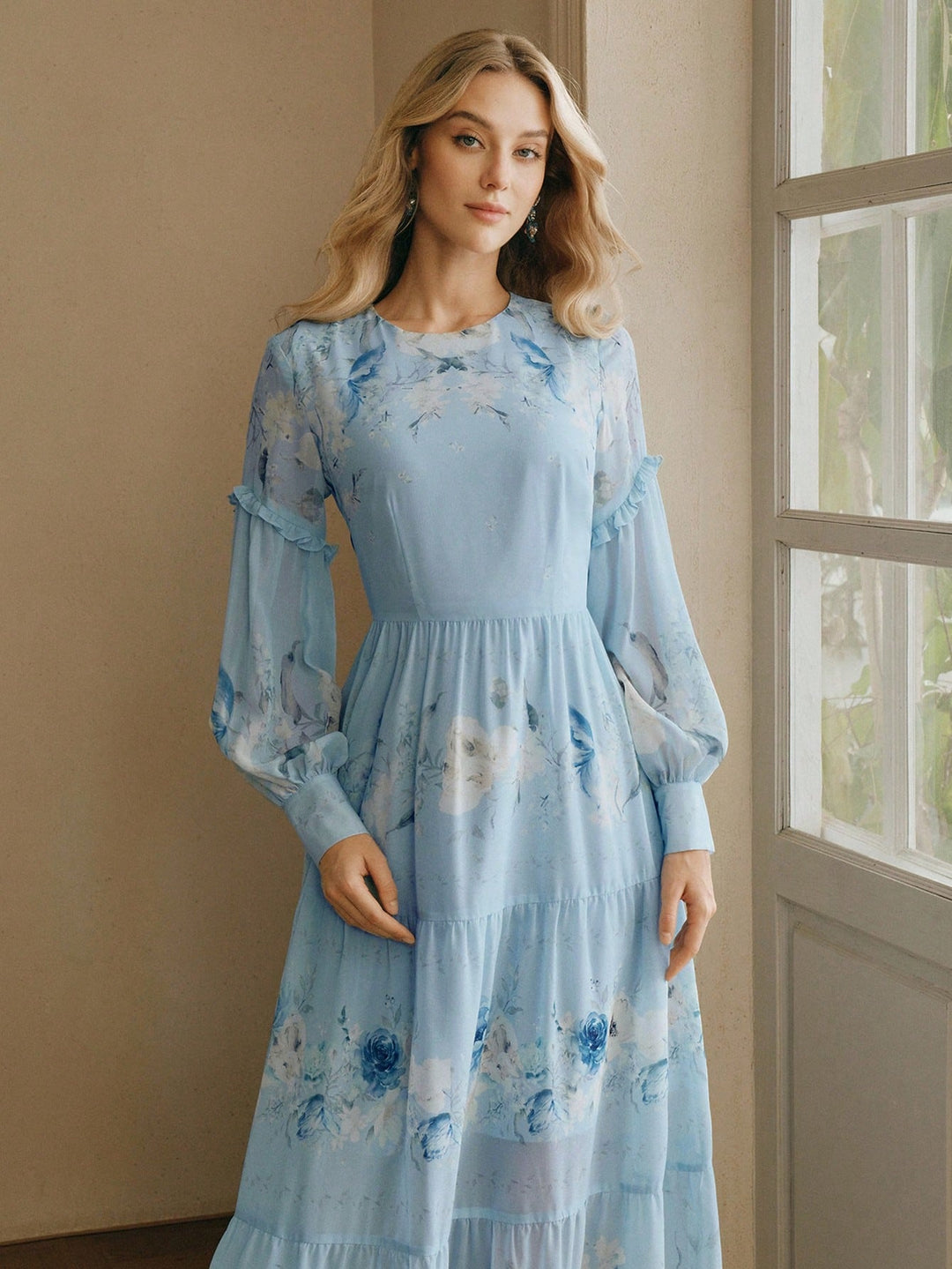 Rochie maxi SHEIN, albastru