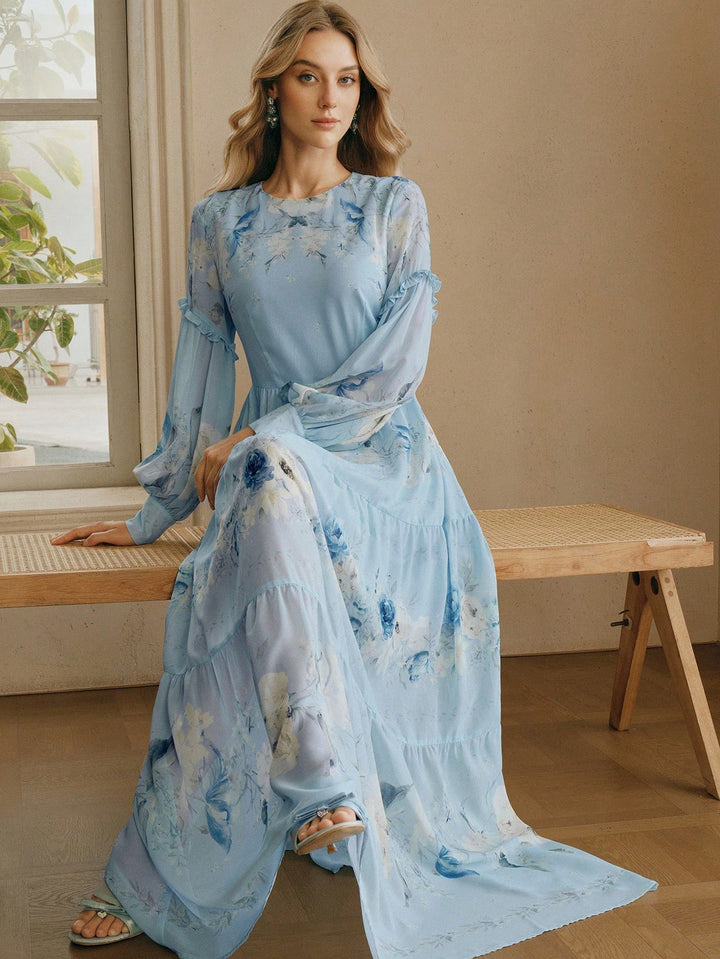 Rochie maxi SHEIN, albastru
