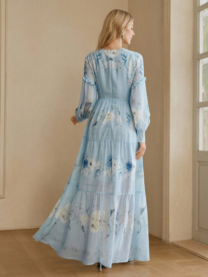 Rochie maxi SHEIN, albastru