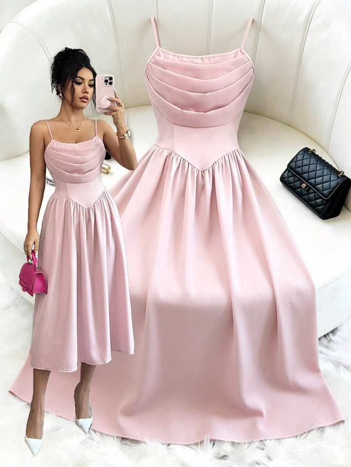 Rochie midi SHEIN, roz