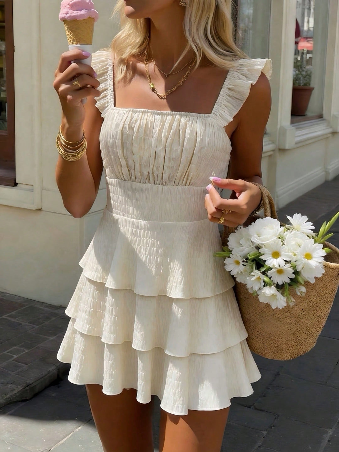 Rochie scurtă SHEIN, galben