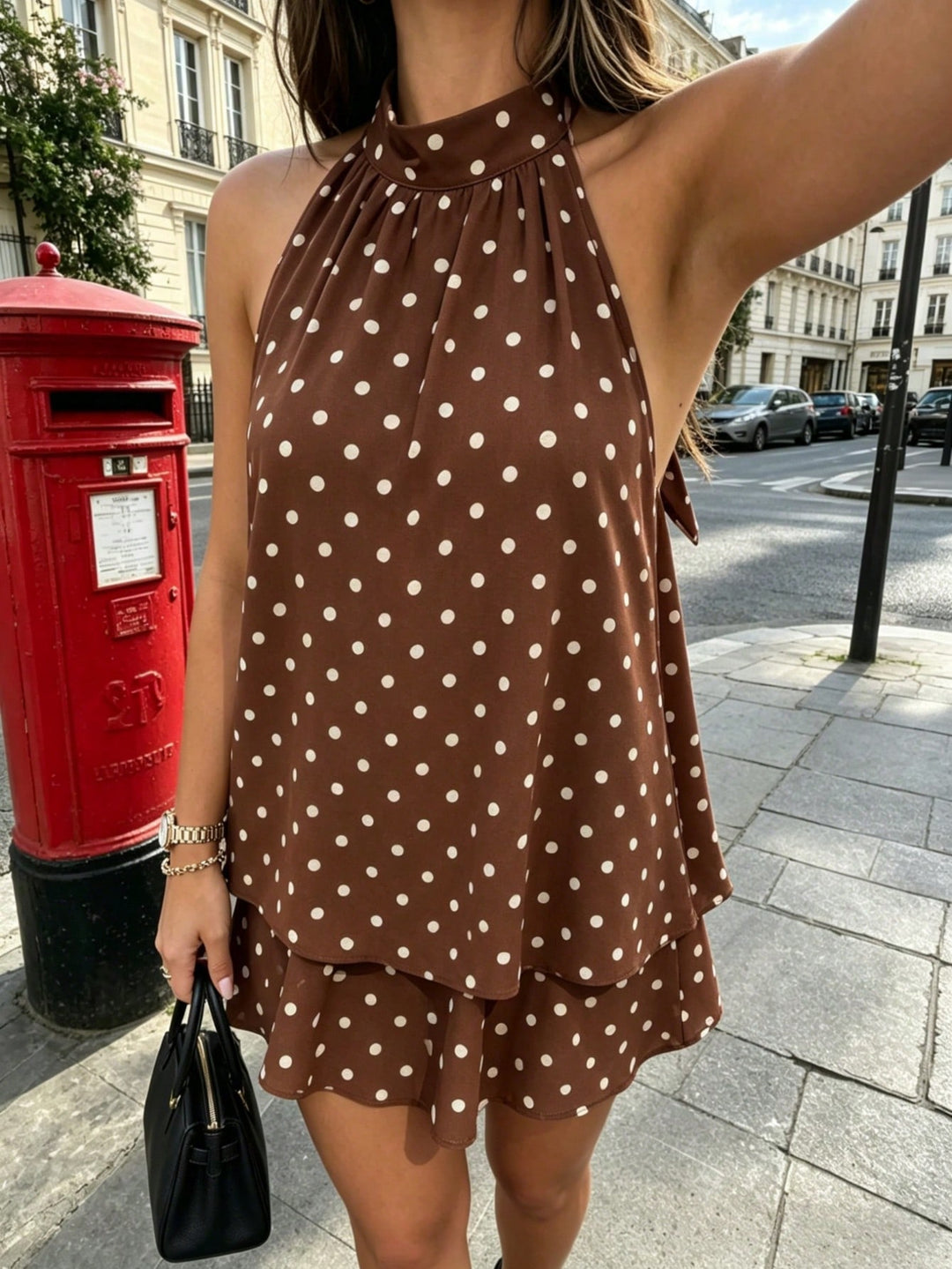 Rochie mini SHEIN, maro