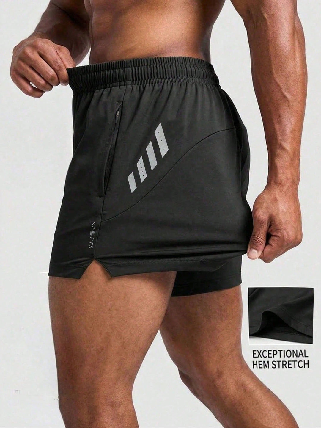 Pantaloni scurți SHEIN, negru