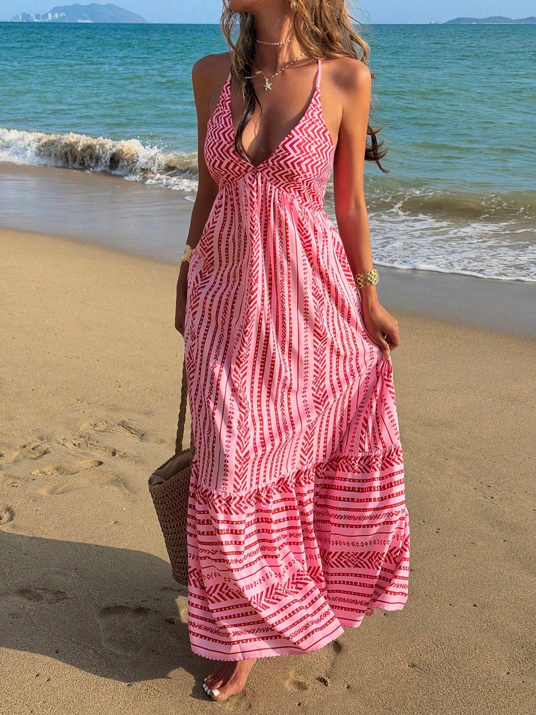 Rochie maxi SHEIN, mix culori