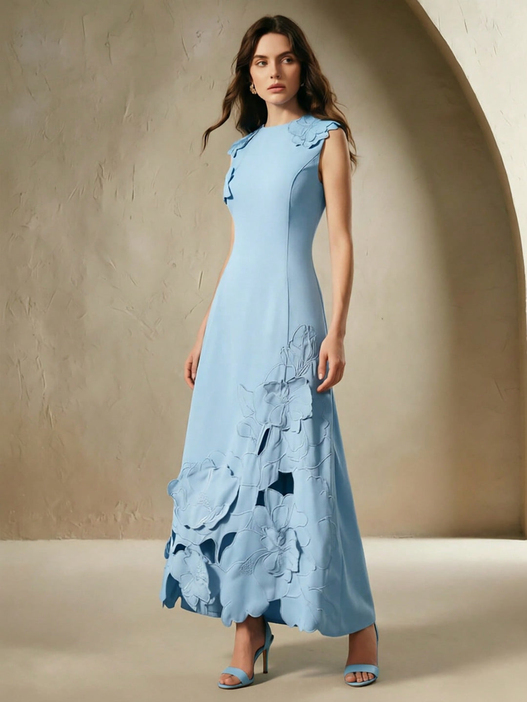 Rochie maxi SHEIN, albastru