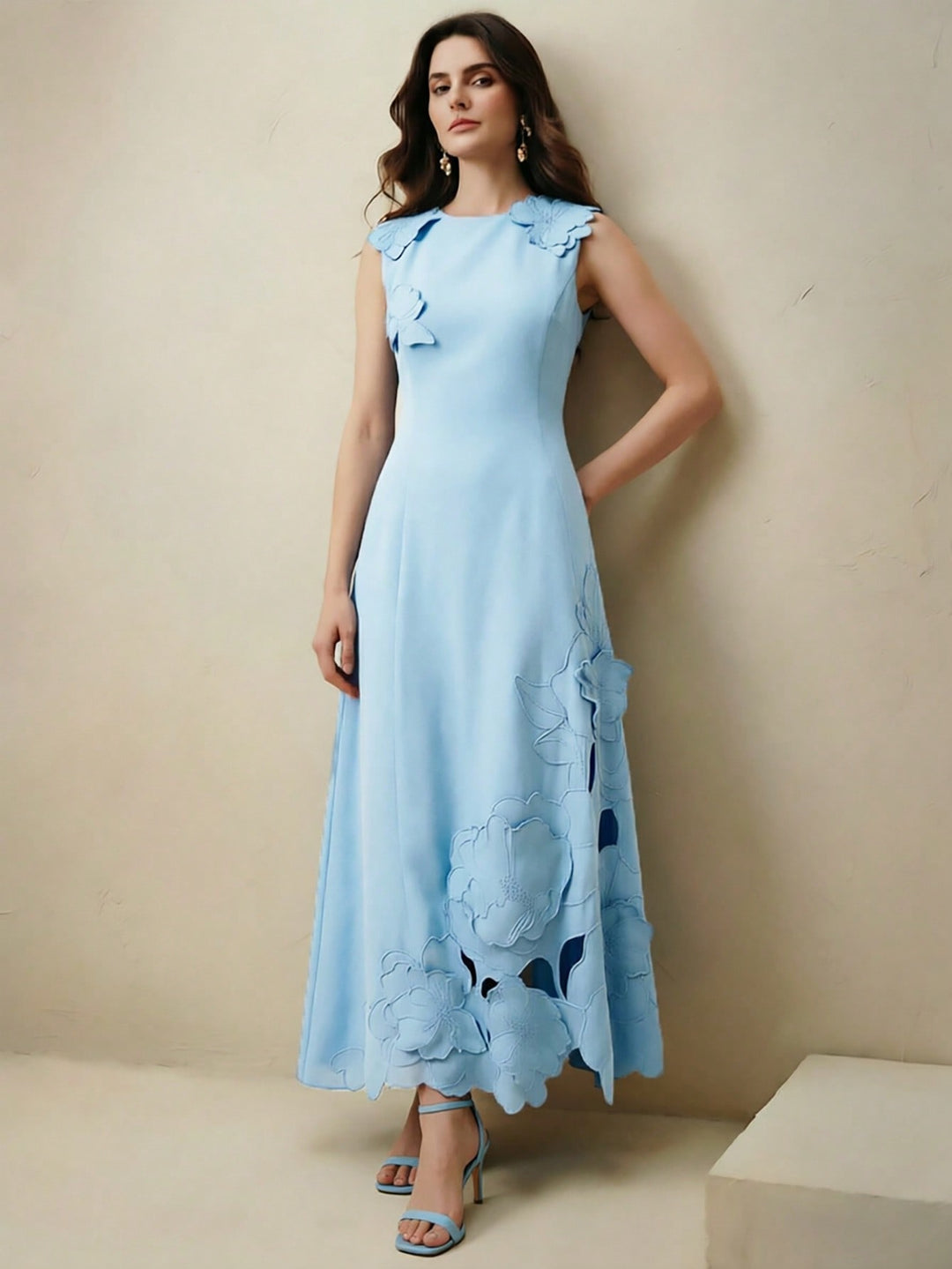 Rochie maxi SHEIN, albastru
