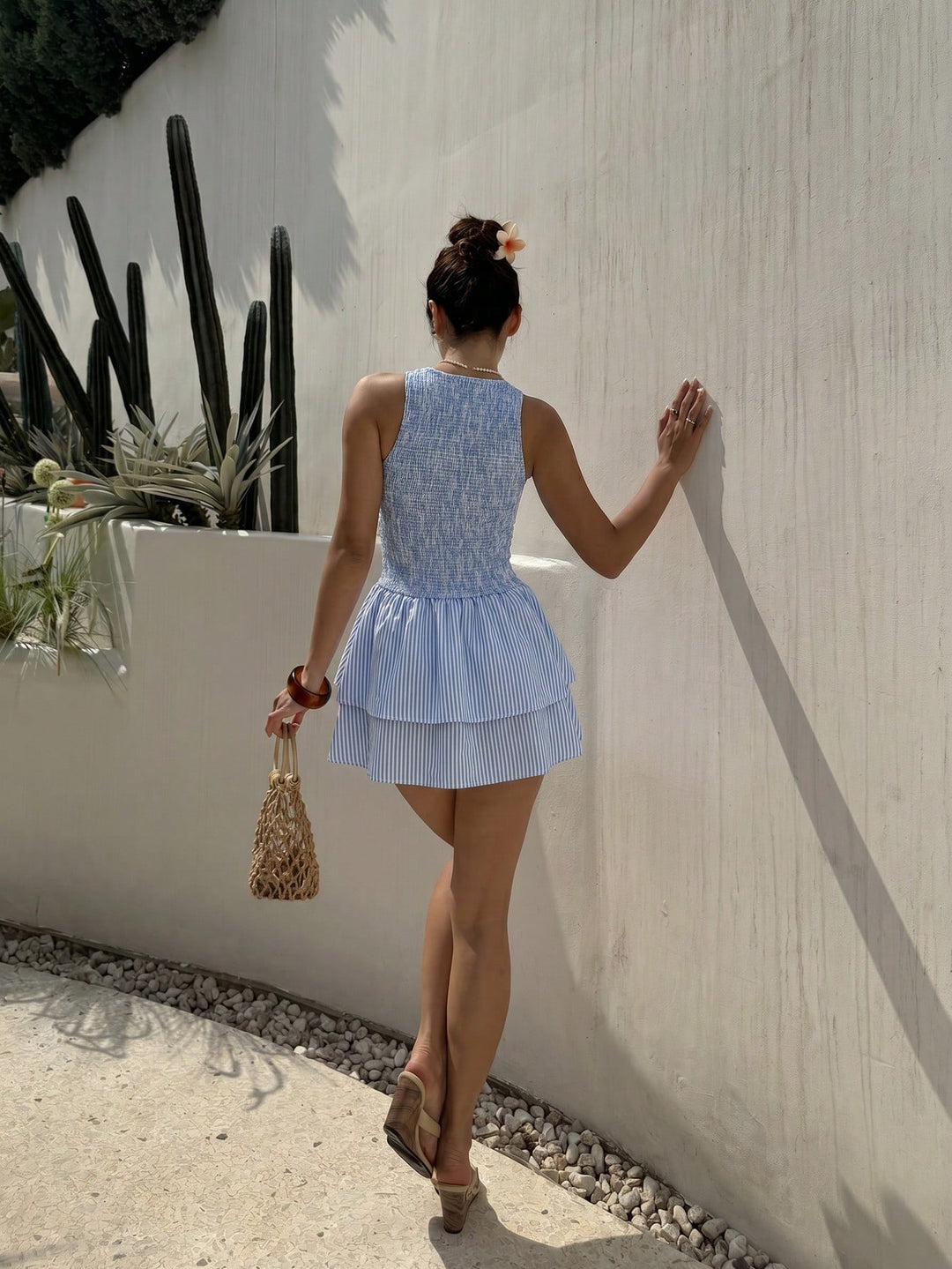 Rochie scurtă SHEIN, albastru