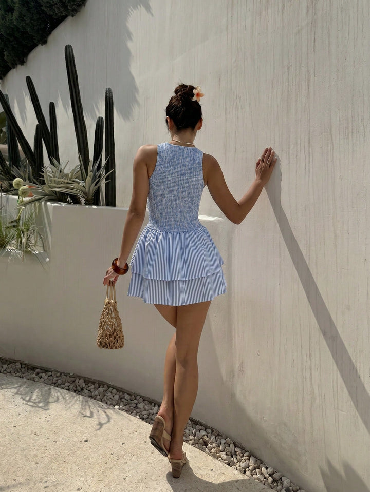 Rochie scurtă SHEIN, albastru