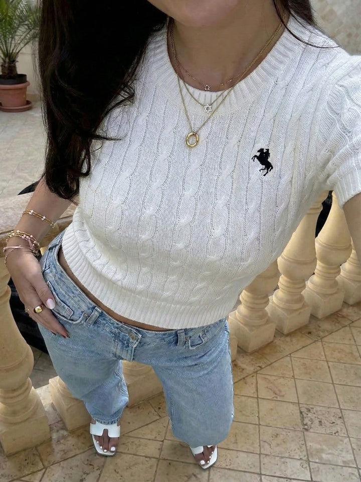 Tricou casual SHEIN, alb