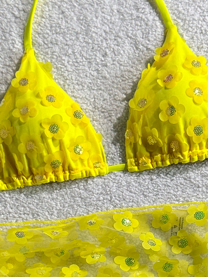 Set bikini SHEIN, galben