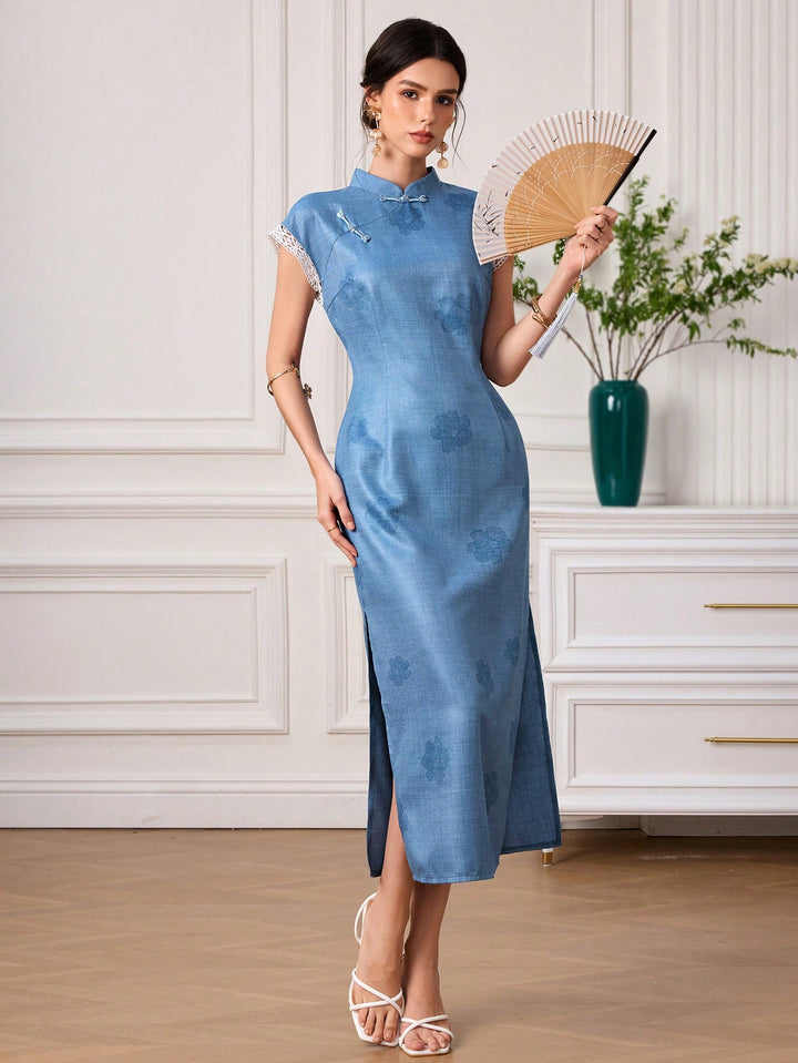 Rochie maxi SHEIN, albastru
