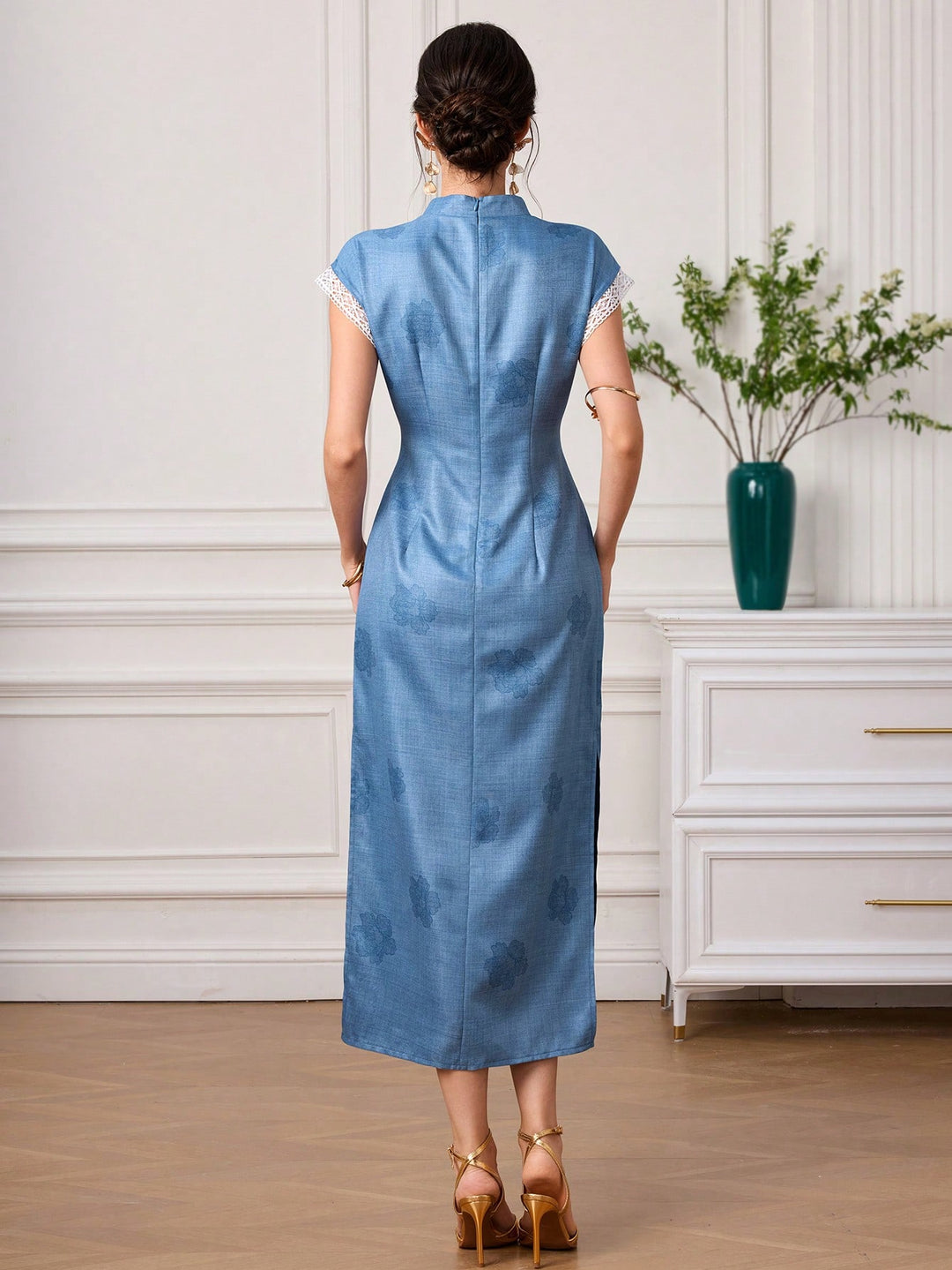 Rochie maxi SHEIN, albastru