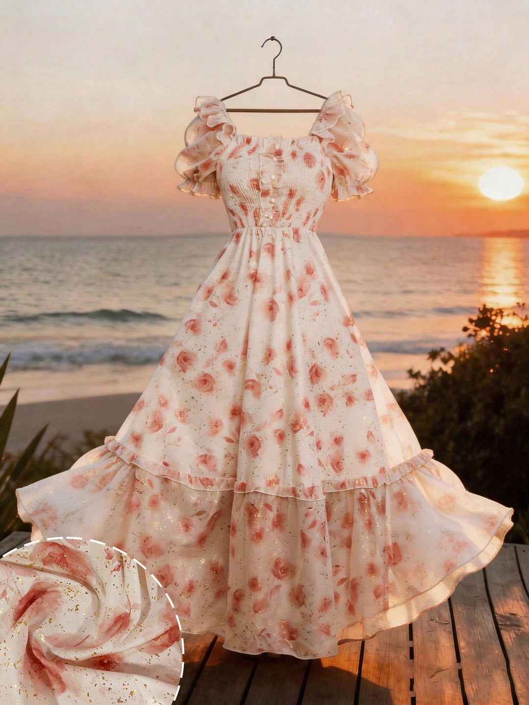 Rochie maxi SHEIN, mix culori