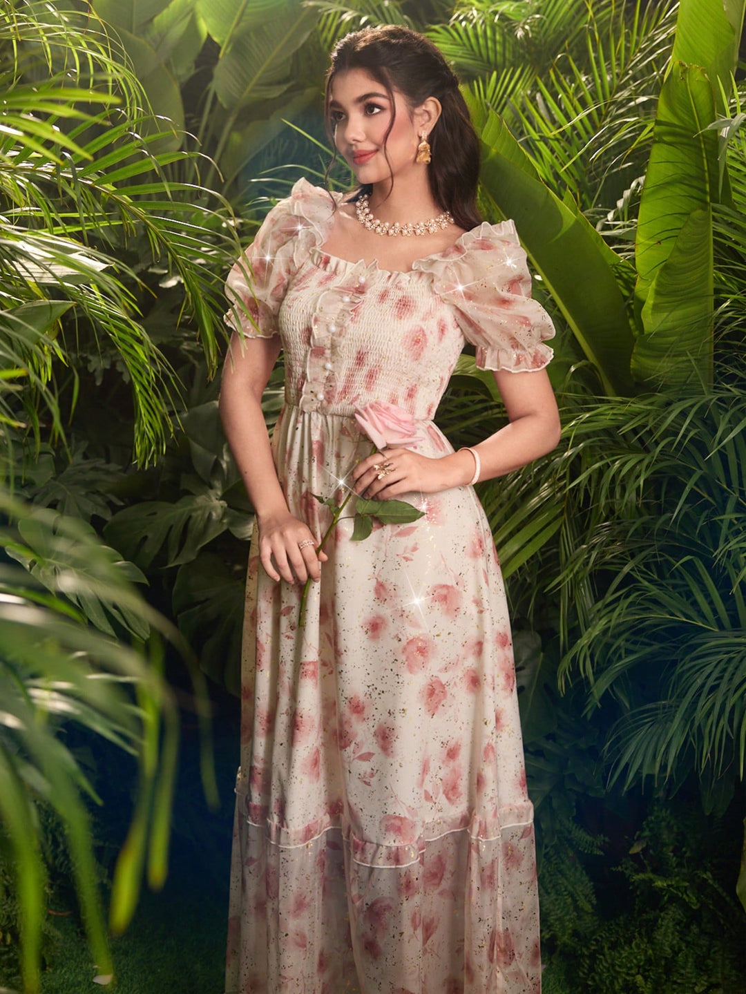 Rochie maxi SHEIN, mix culori