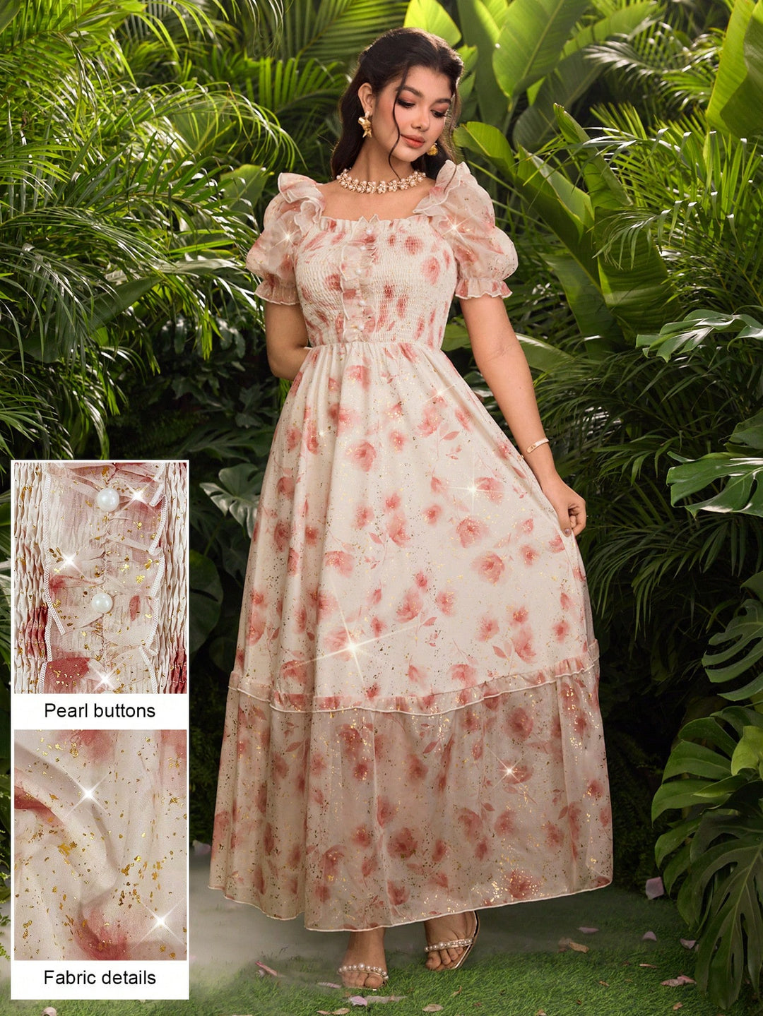 Rochie maxi SHEIN, mix culori