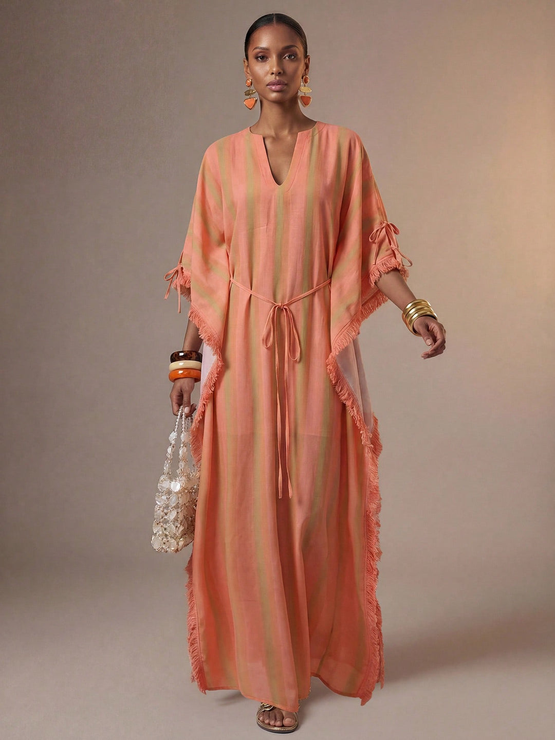 Rochie maxi SHEIN, portocaliu