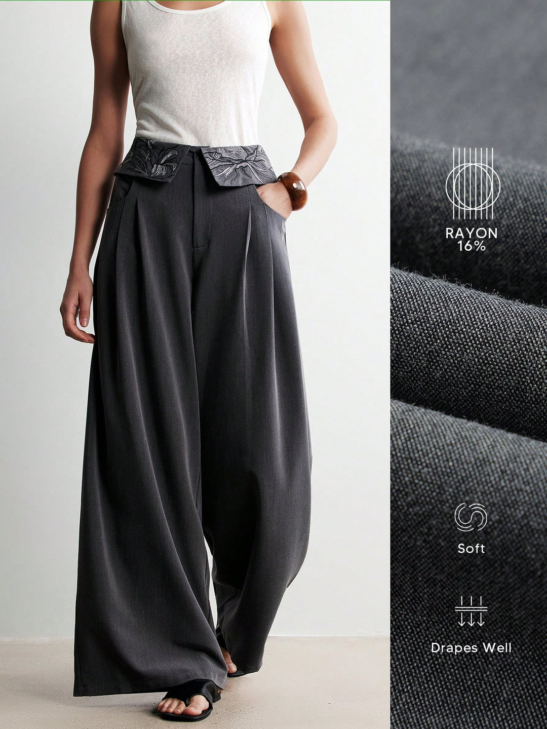 Pantalon SHEIN, gri