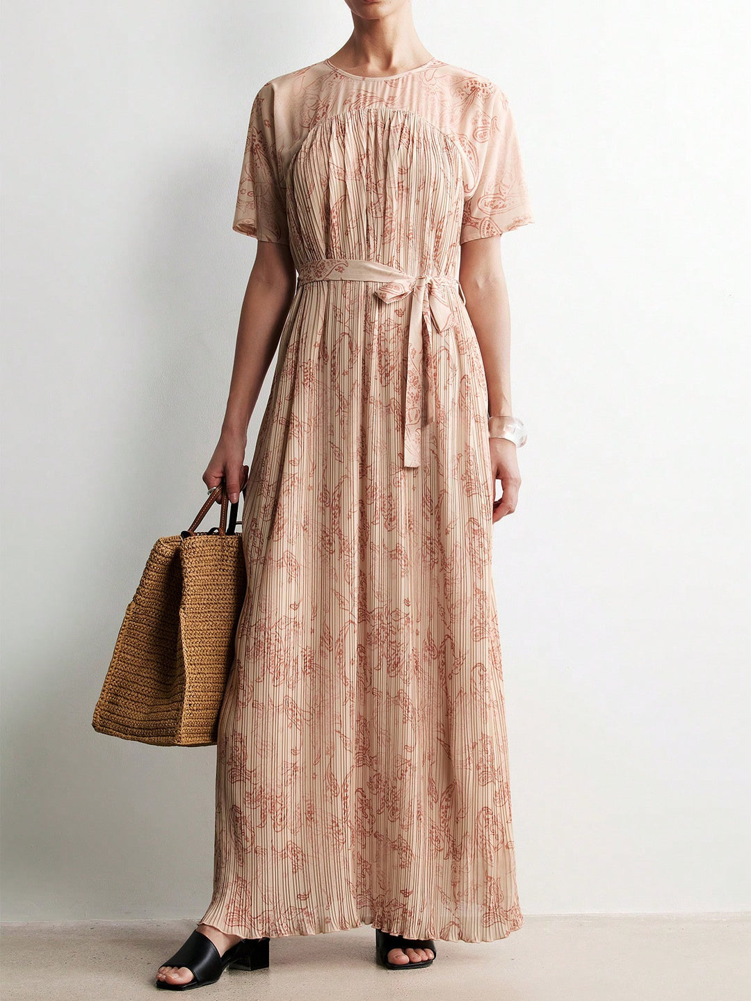 Rochie maxi SHEIN, kaki