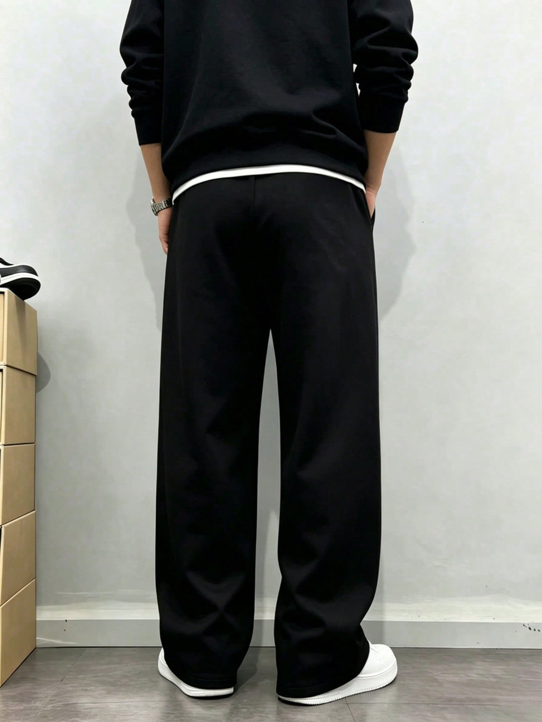 Pantalon SHEIN, negru