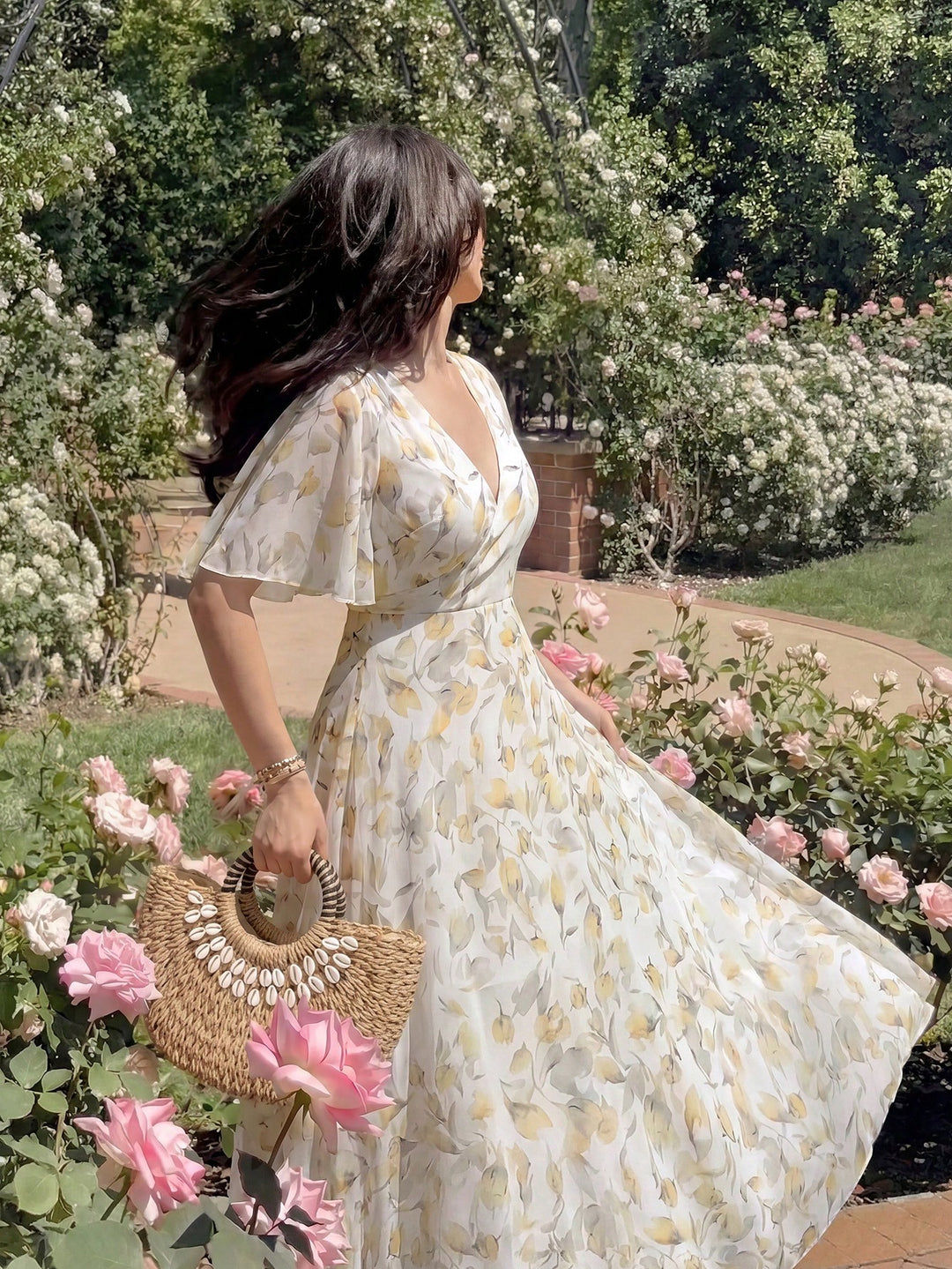 Rochie midi SHEIN, mix culori