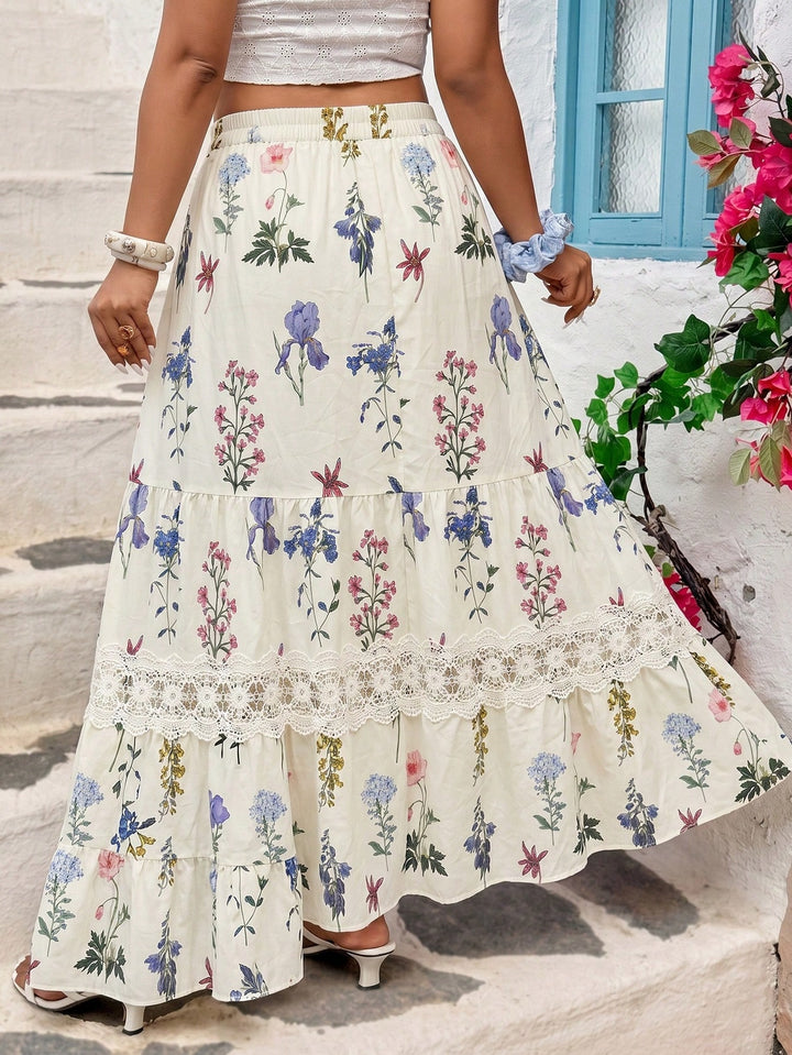Fustă maxi SHEIN, mix culori