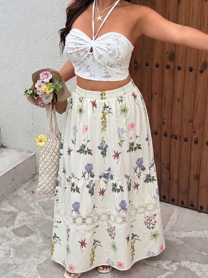 Fustă maxi SHEIN, mix culori