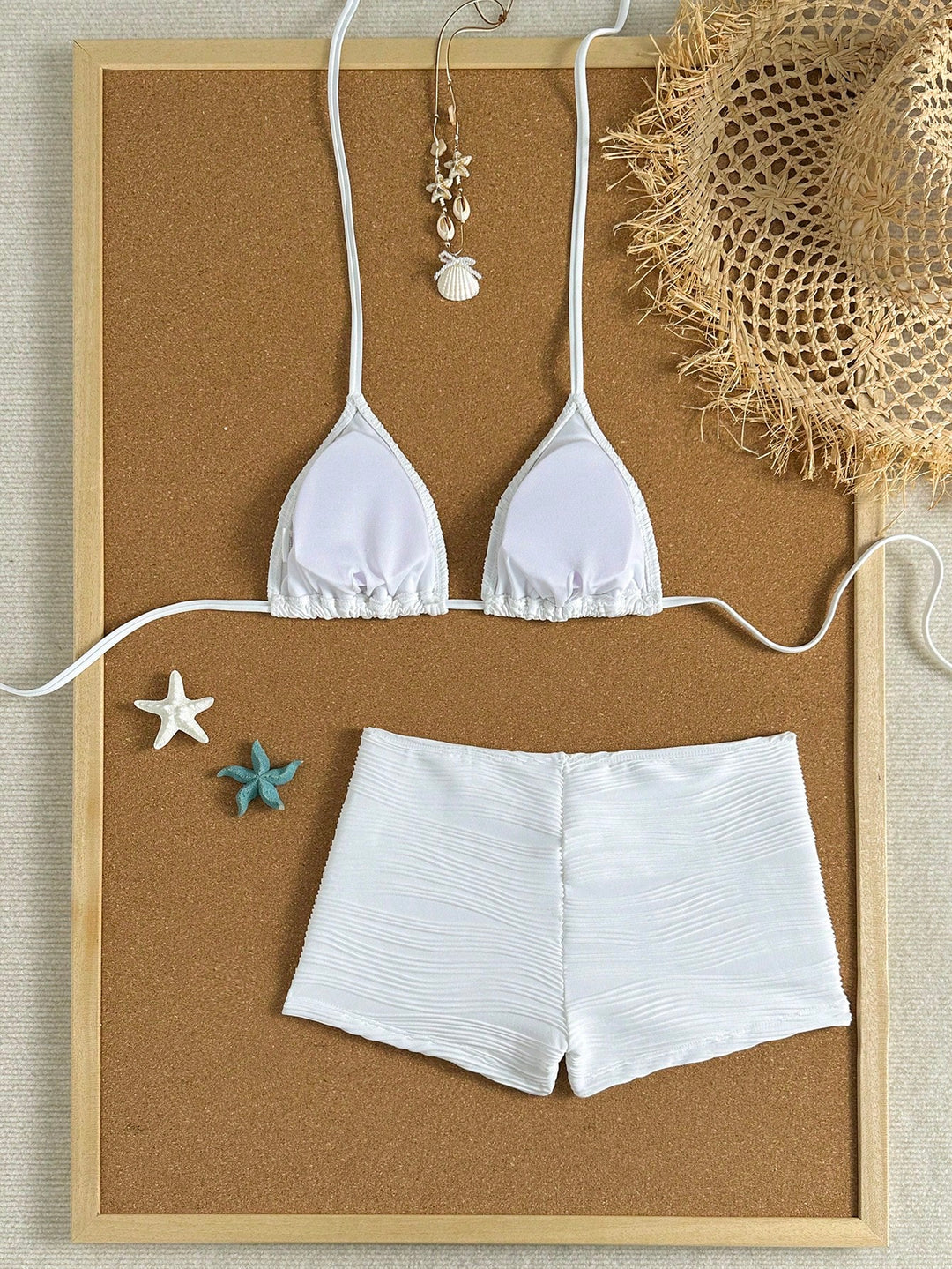 Set bikini SHEIN, alb
