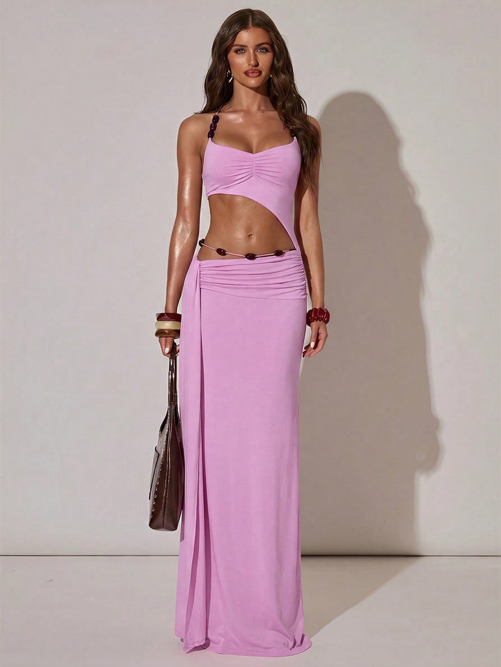 Rochie maxi SHEIN, roz