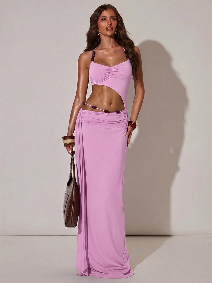 Rochie maxi SHEIN, roz