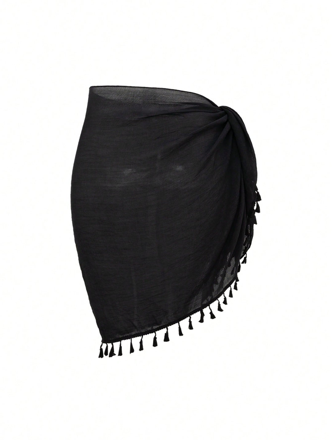 Fusta de plaja SHEIN, negru