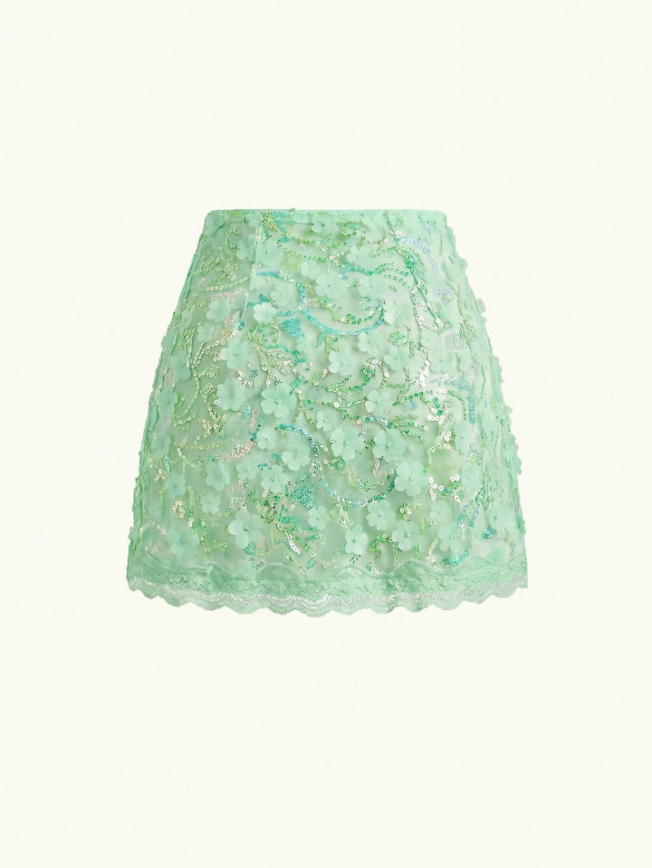 Fustă SHEIN, verde