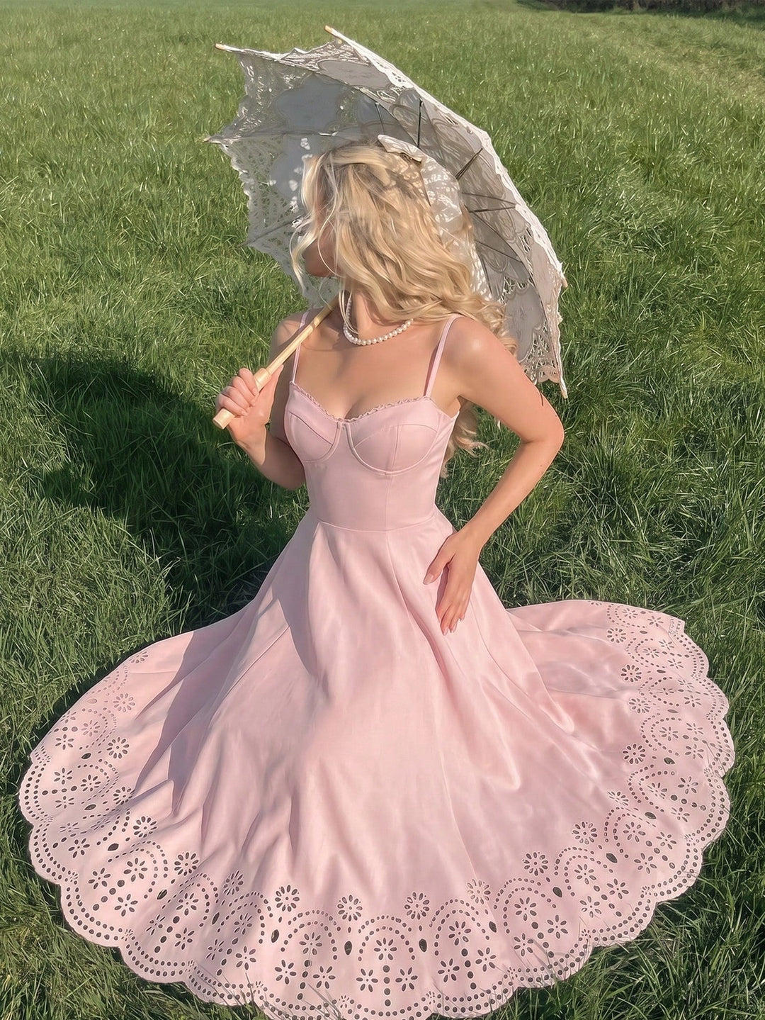 Rochie maxi SHEIN, roz