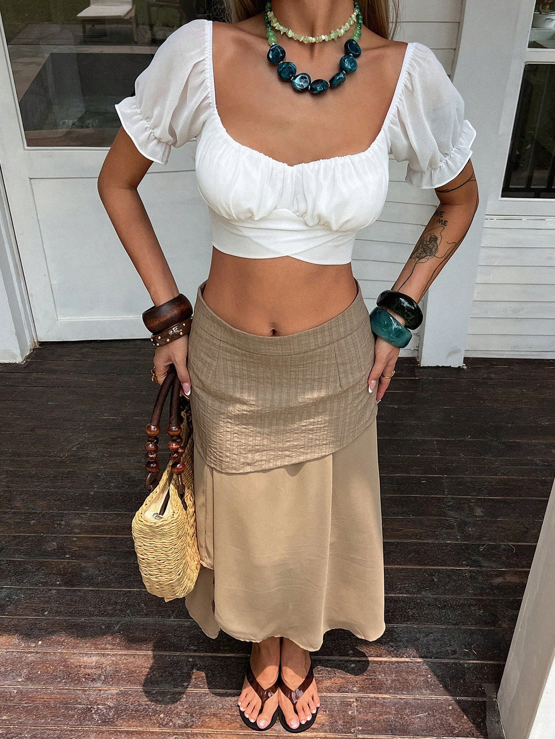 Top SHEIN, alb