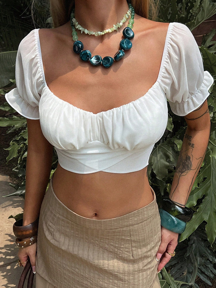 Top SHEIN, alb
