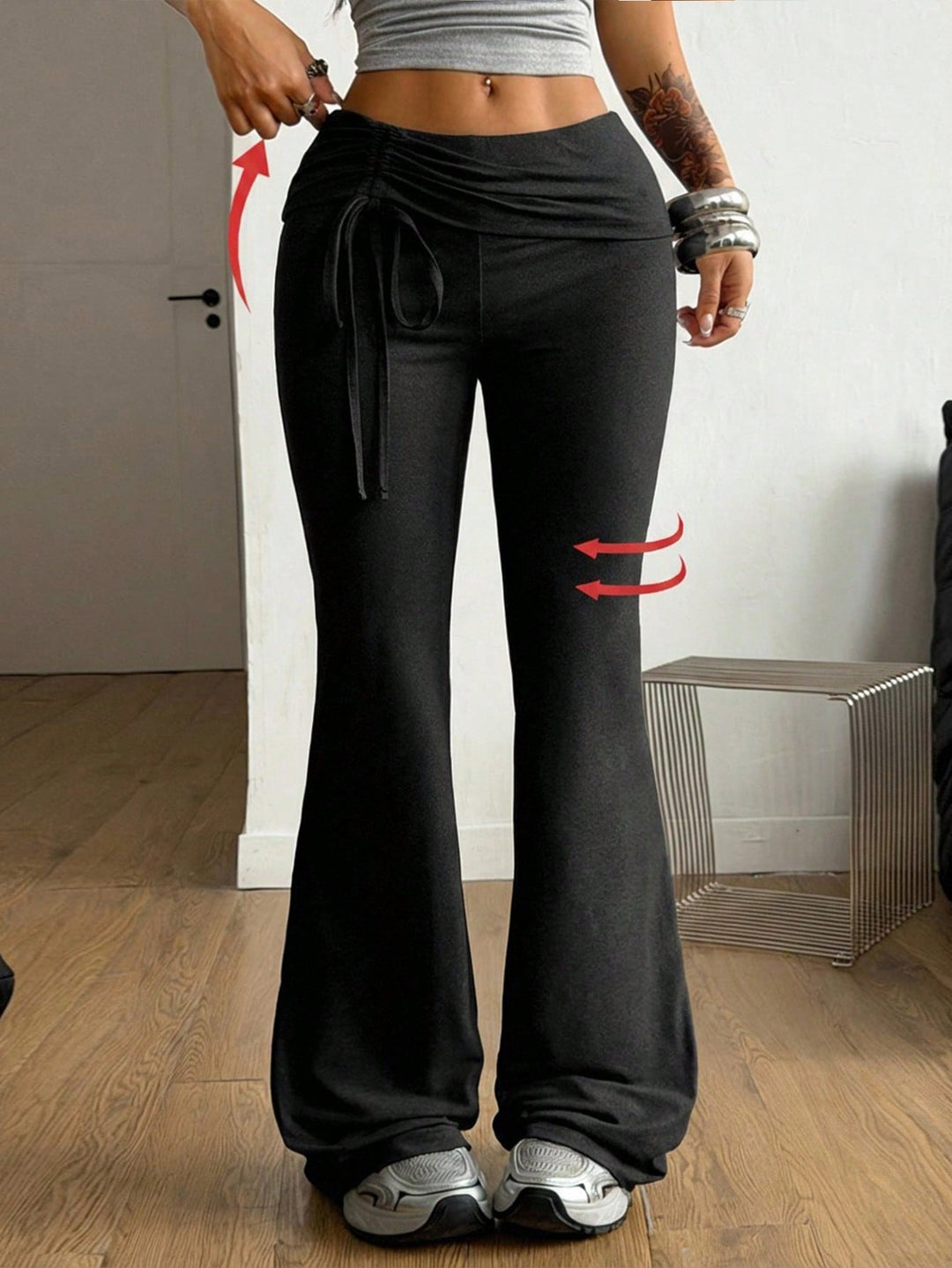 Pantaloni SHEIN, negru